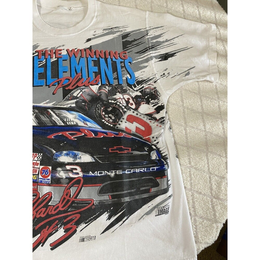 Vintage Dale Earnhardt #3 Sports Image 1997 AOP 2 Sided  Men’s T Shirt Size L - Picture 7 of 16